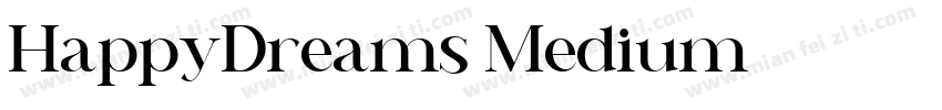 HappyDreams Medium字体转换